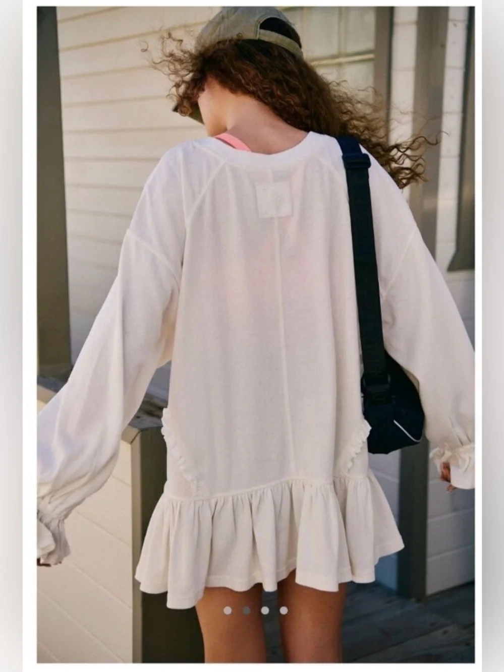 FP Movement x Free People Spring Forward Tunic in Pastel Peach Combo - Picture 3 of 10